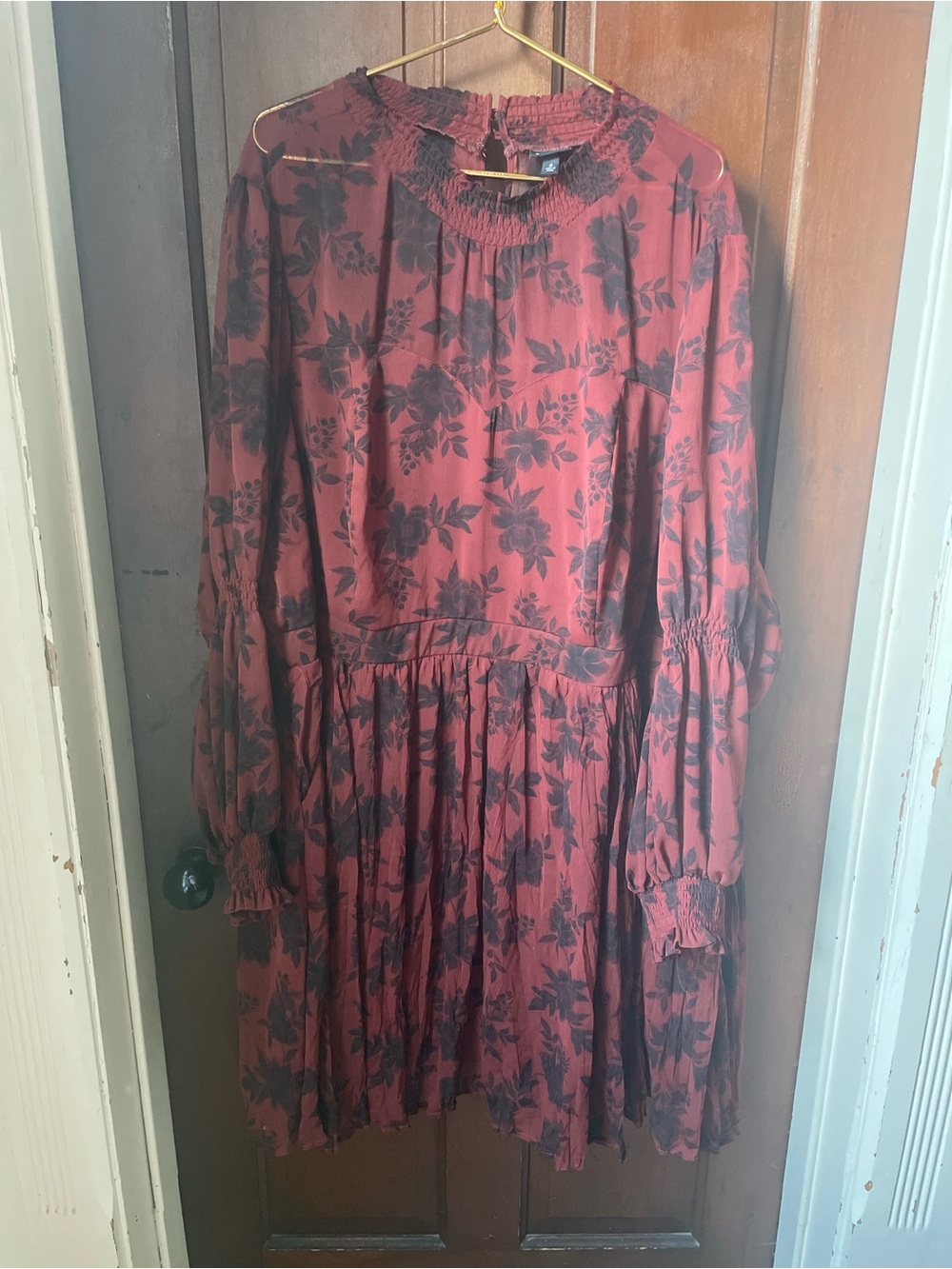 Torrid women's 6X long sleeve floral dress